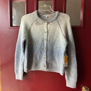 C&C California Blue and Gray Cardigan